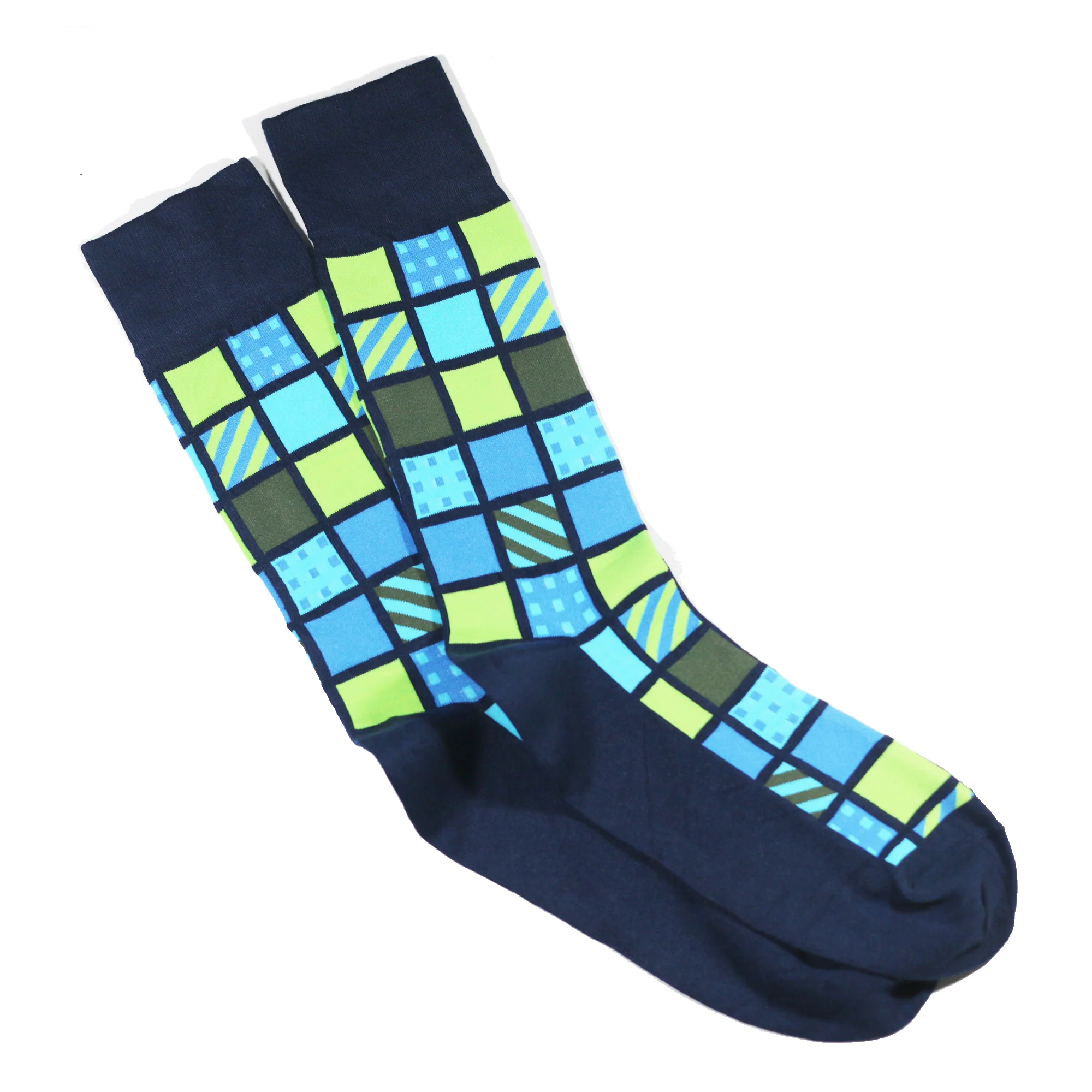 MULTICOLOR WINDOW SQUARE SOCKS - Image 2