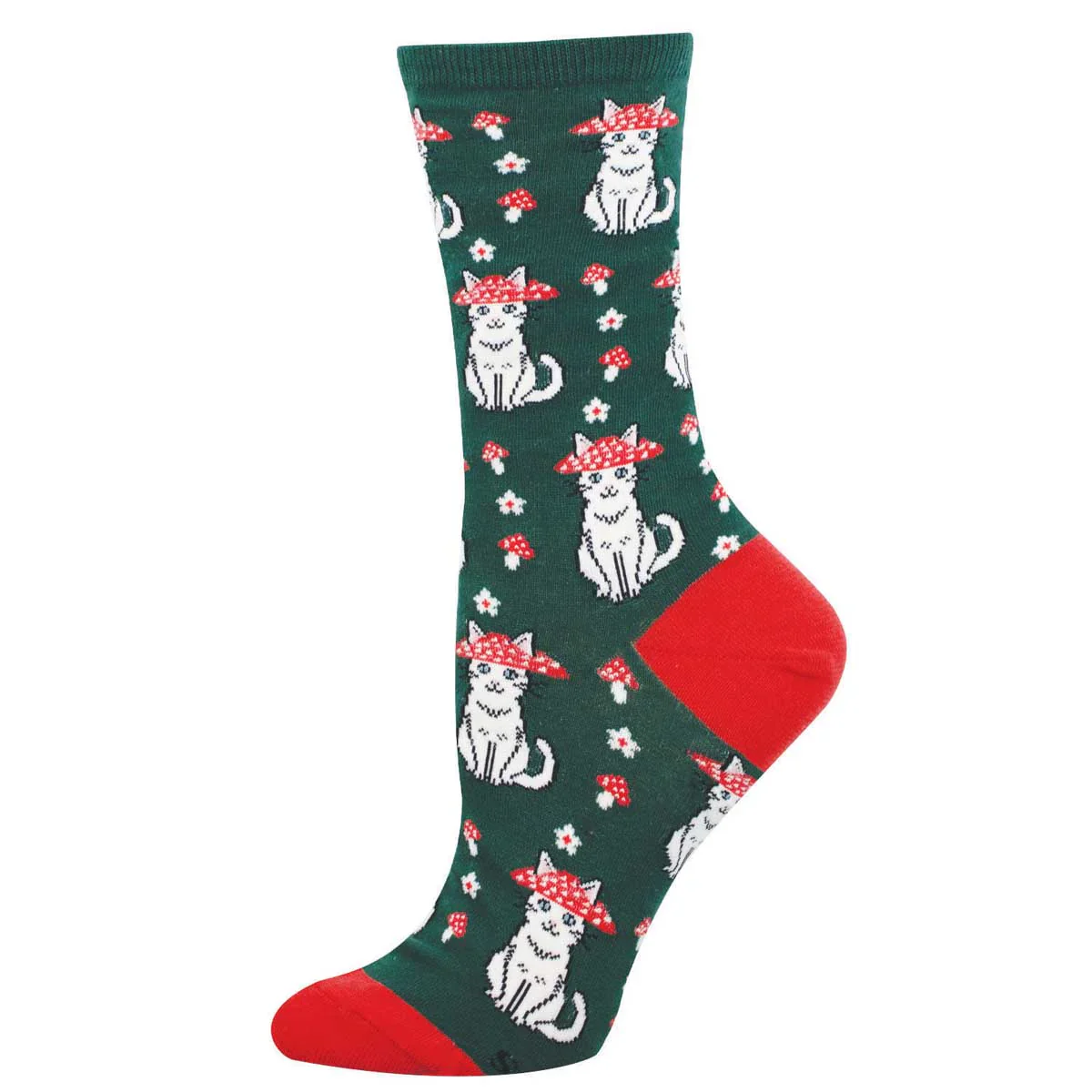 MUSHROOM CAT CREW SOCKS - Image 2