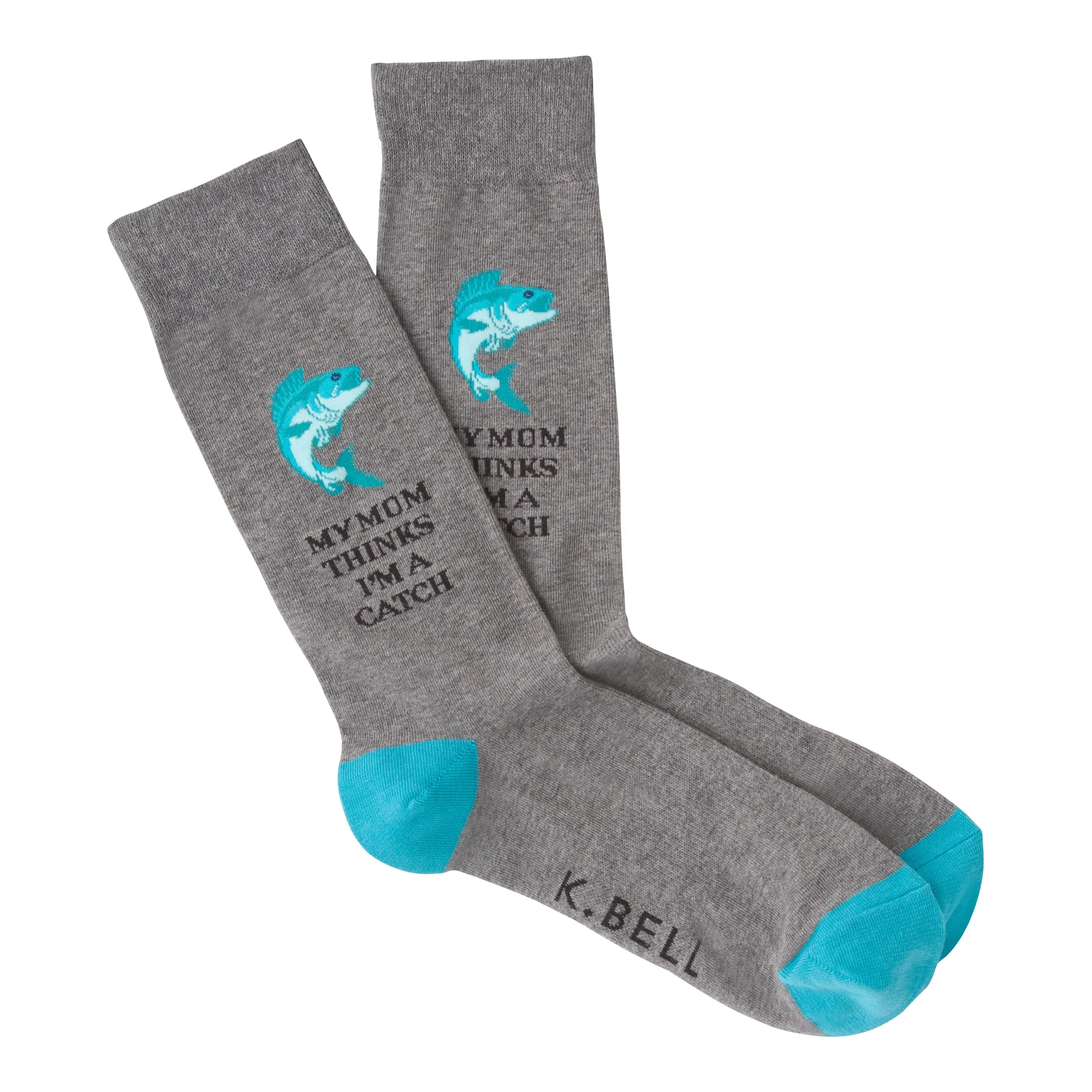 MY MOM THINKS I'M A CATCH CREW SOCKS - Image 2