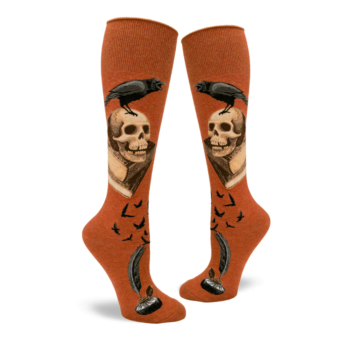 NEVERMORE, ROLL TOP, KNEE HIGH SOCKS