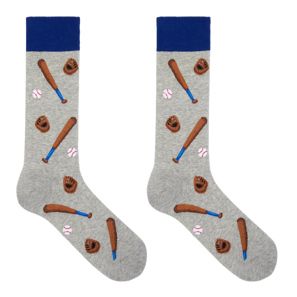 NOVELTY BASEBALL CREW SOCKS