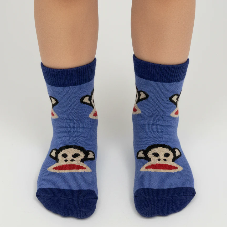 ORGANIC COTTON LITTLE MONKEY BABY SOCKS 2-5 YRS