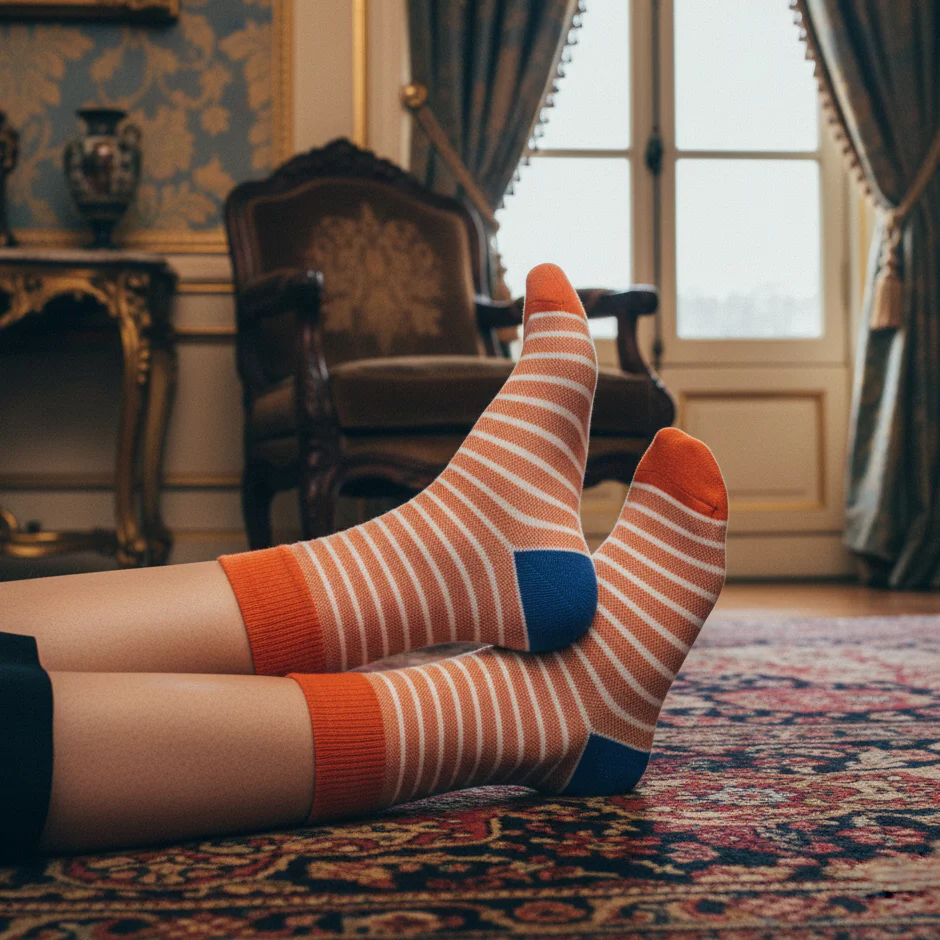 OXFORD STRIPE DRESS SOCKS