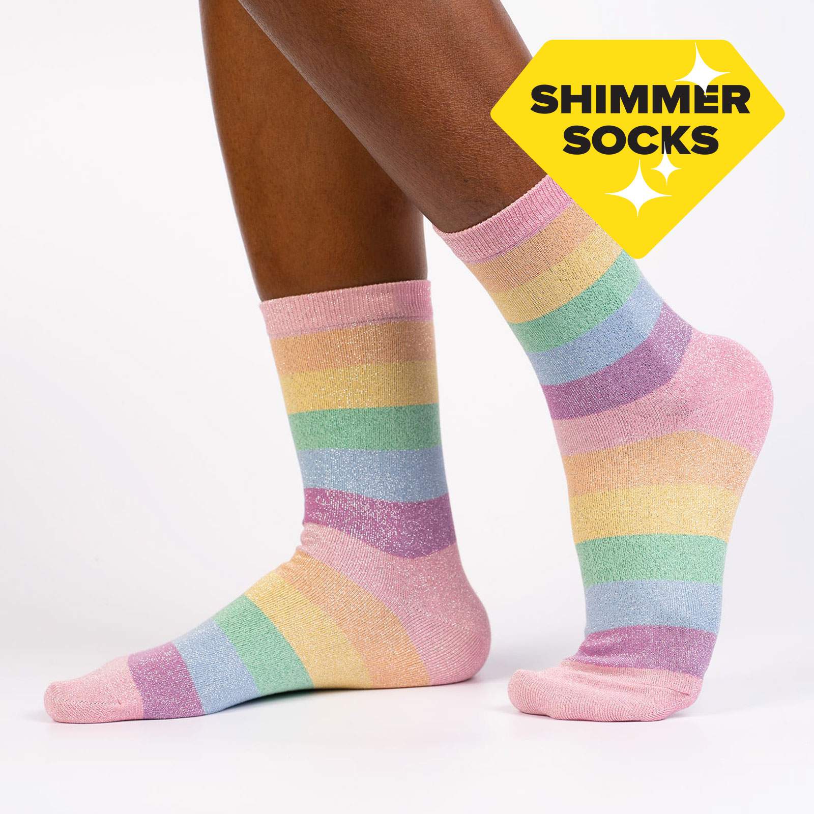 PASTEL PRISMATIC SHIMMER SOCKS - Image 2