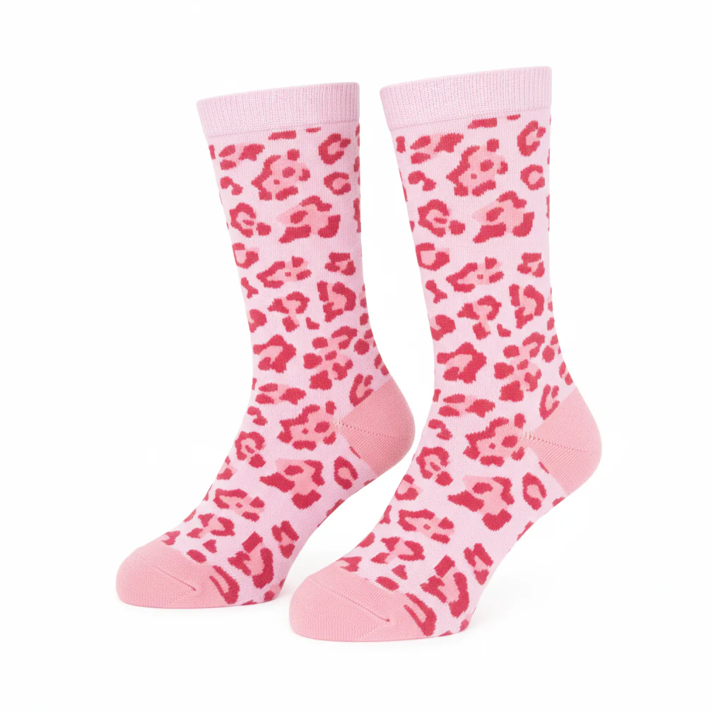 PINK LEOPARD PRINT CREW