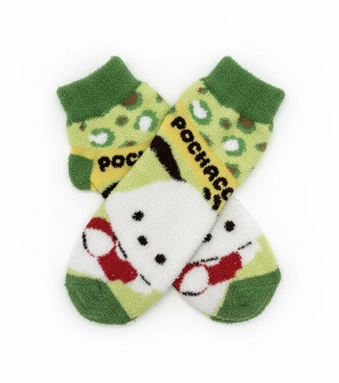 POCHACCO SUNNY DAY FUZZY ANKLE COZY WARM SOCKS