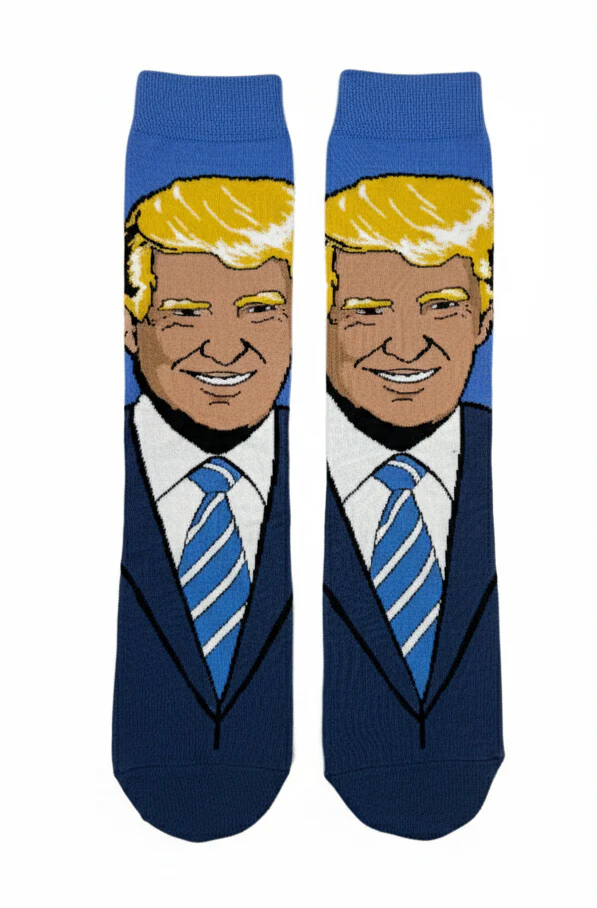 DONALD TRUMP PORTRAIT CREW SOCKS