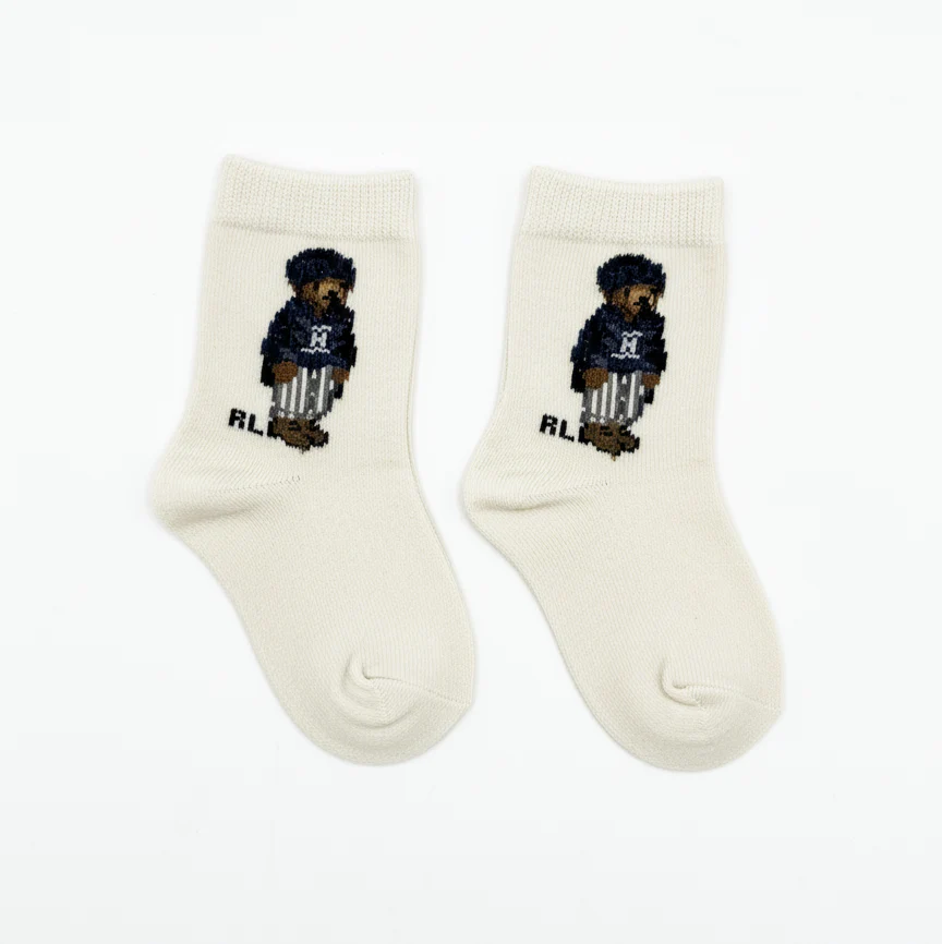 RL POLO POLO BEAR PREPPY OUTFIT CREW SOCKS (0-2YRS) - Image 2