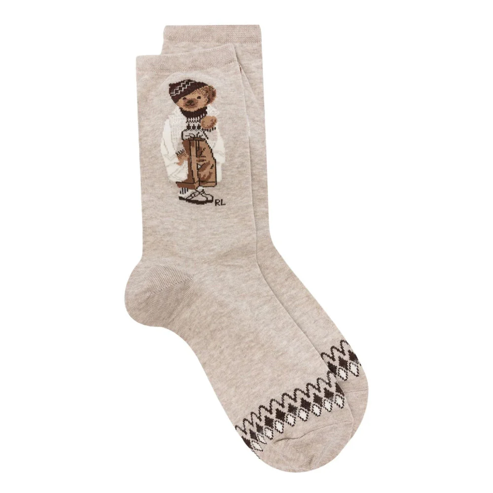 POLO BEAR WINTER INTARSIA-KNIT SOCKS