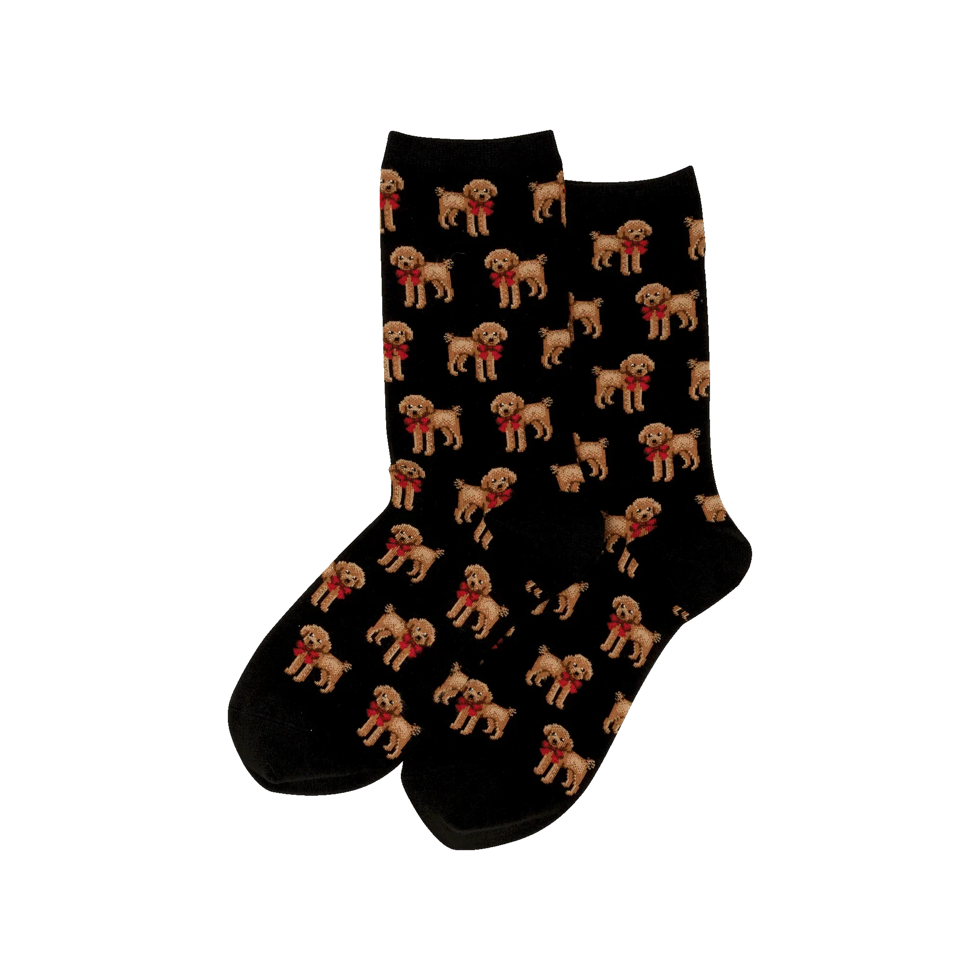 POODLE AND BOW SOCKS