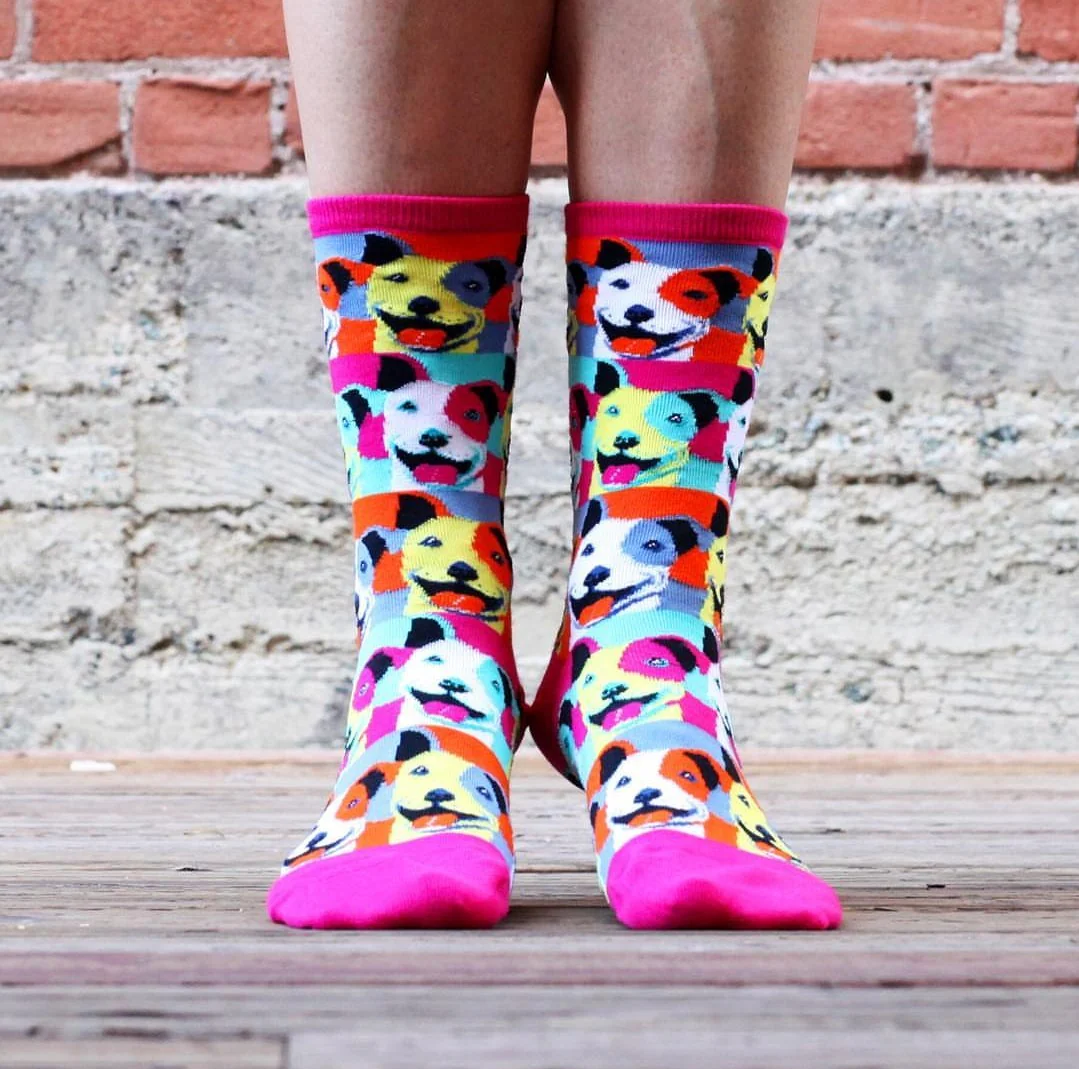 POP ART PITBULL SOCKS - Image 2