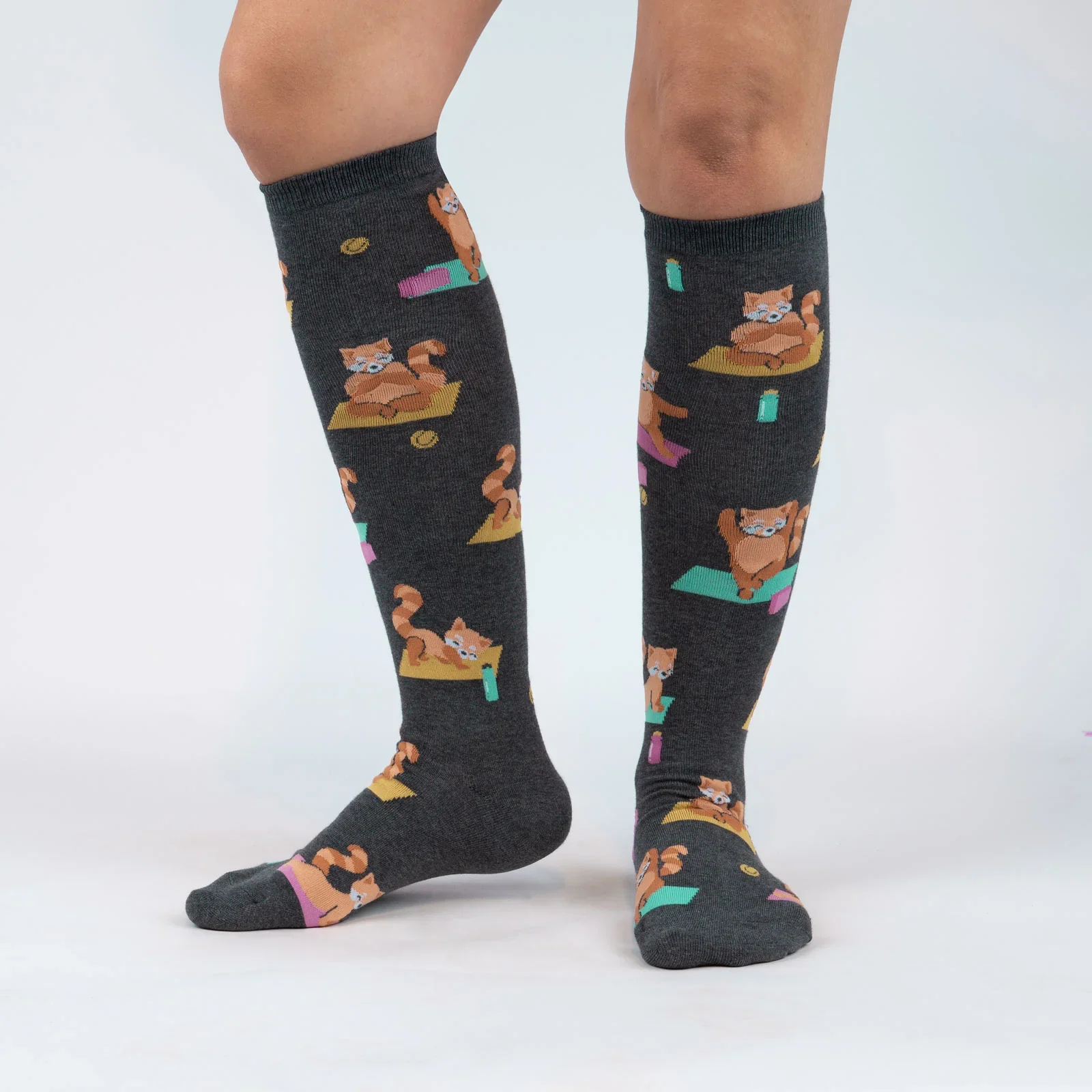 RED PANDA POSE KNEE HIGH SOCKS - Image 2