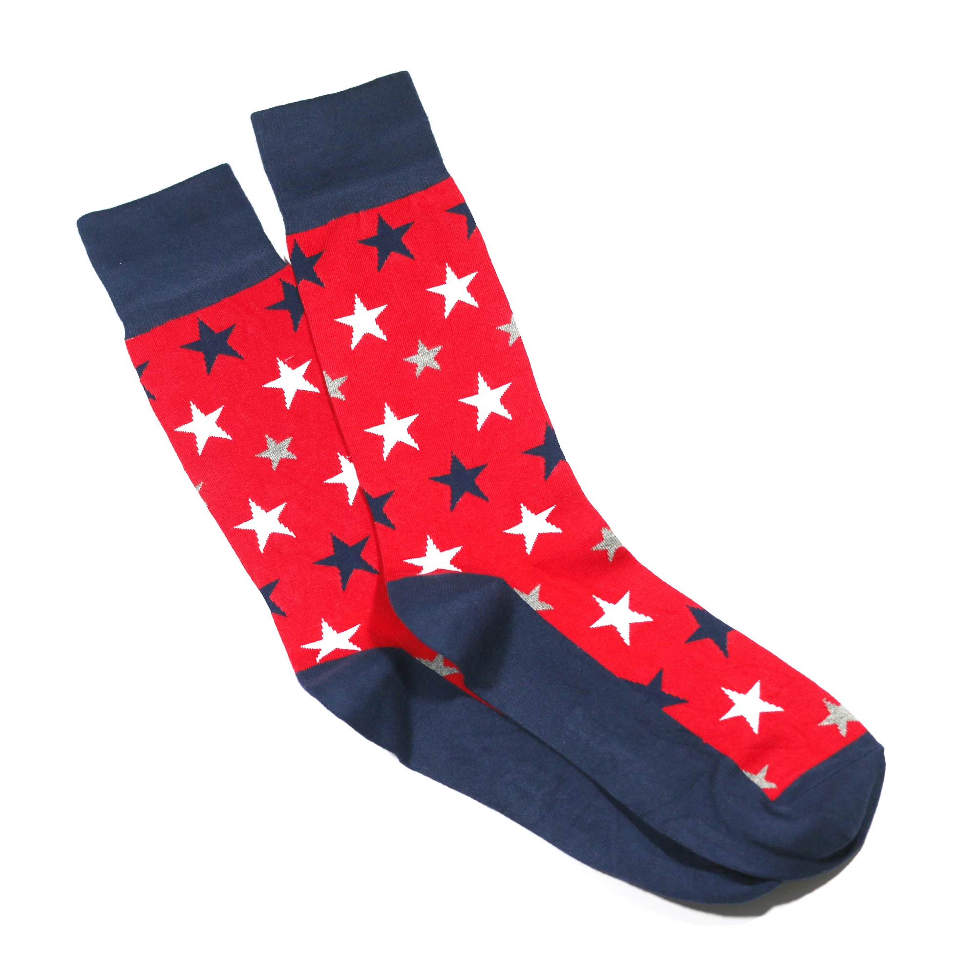 RED STAR PRINT SOCKS - Image 2