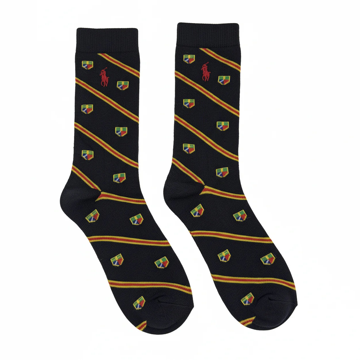RL POLO THE CRESTED DIAGONAL DRESS SOCK