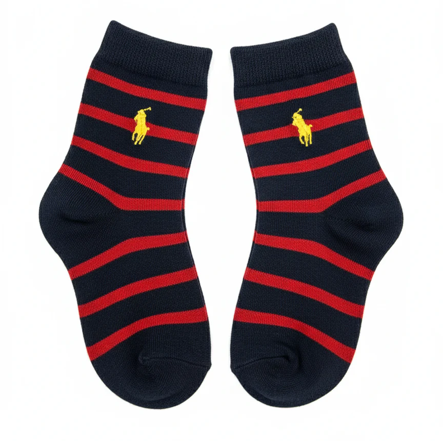 RL POLO VARSITY RED STRIPE CREW (5-10yrs)