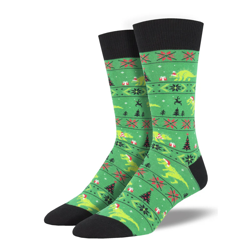 SANTASAURUS REX SOCKS - Image 2