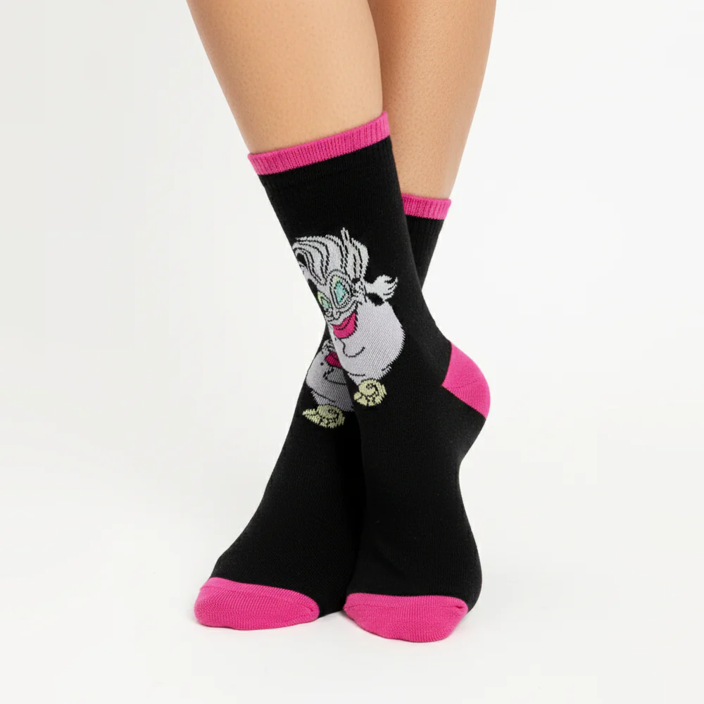 SEA WITCH URSULA CHARACTER SOCKS 7-10 YRS