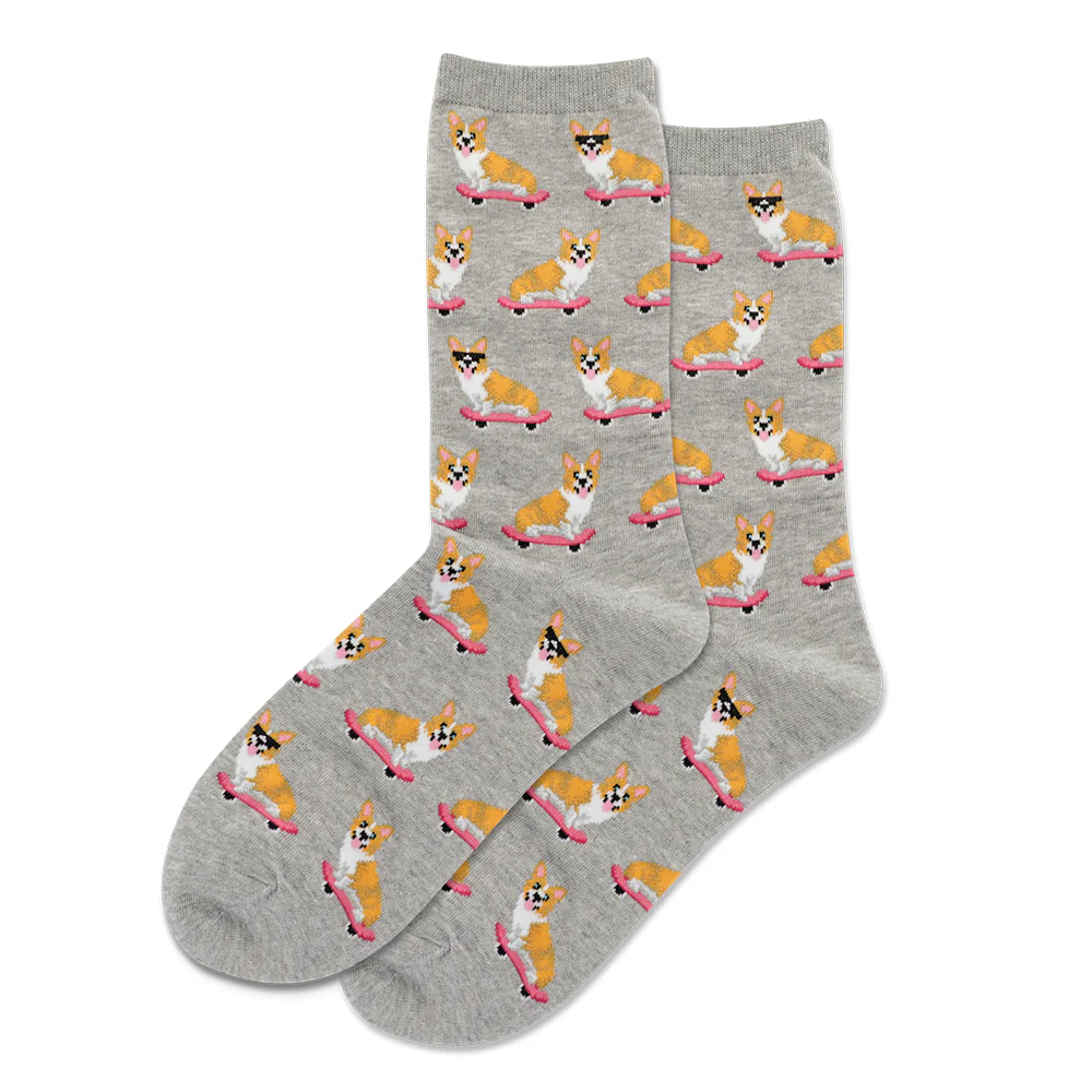 SKATEBOARDING CORGI SOCKS - Image 3