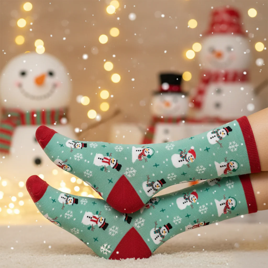 SNOWMAN CREW SOCKS