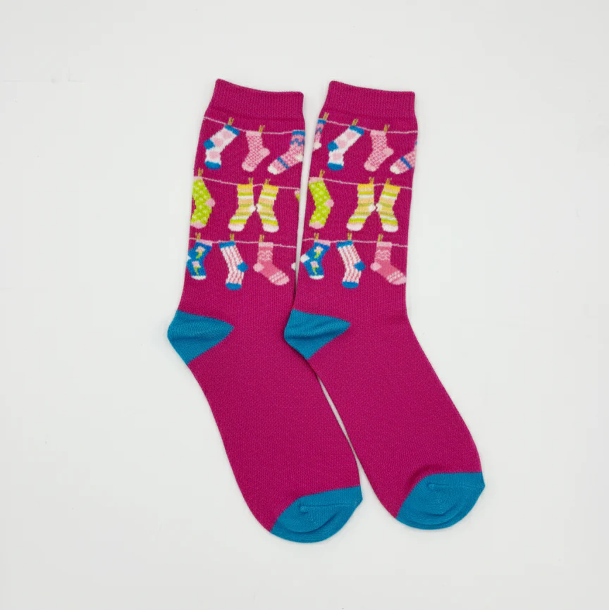 SOCKS ON A LINE CREW SOCKS