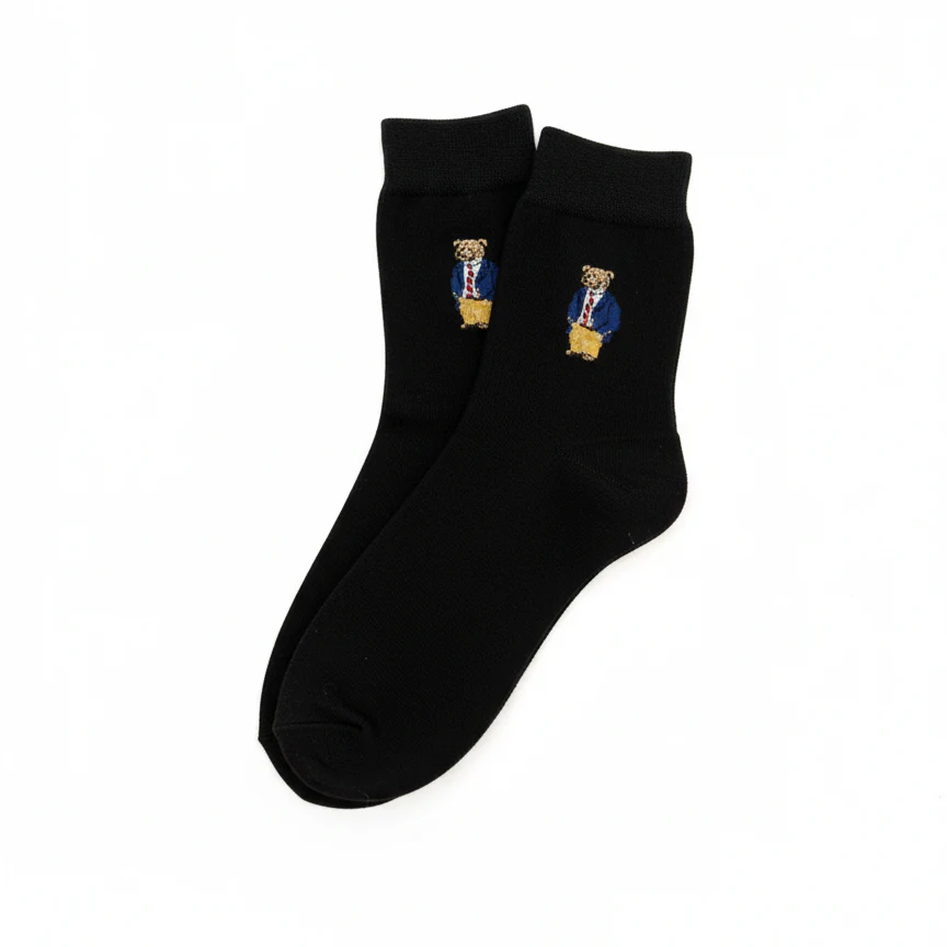 SOPHISTICATED BEAR MIDNIGHT BLACK SOCKS