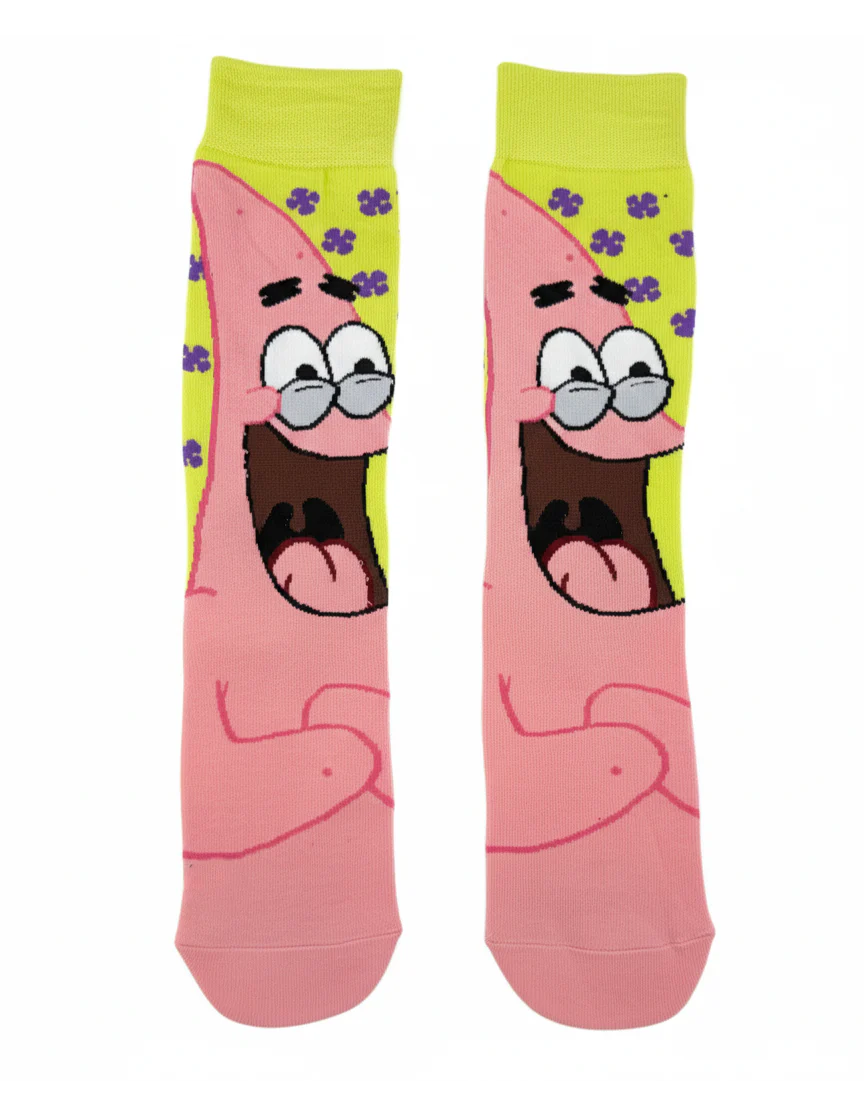 SPONGEBOB PATRICK STAR EXCLAMATION CREW SOCKS