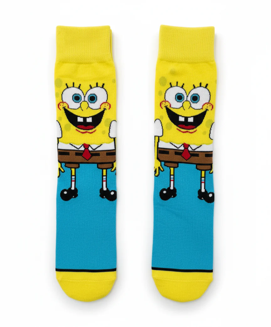 SPONGEBOB TIE-DYE CREW SOCKS