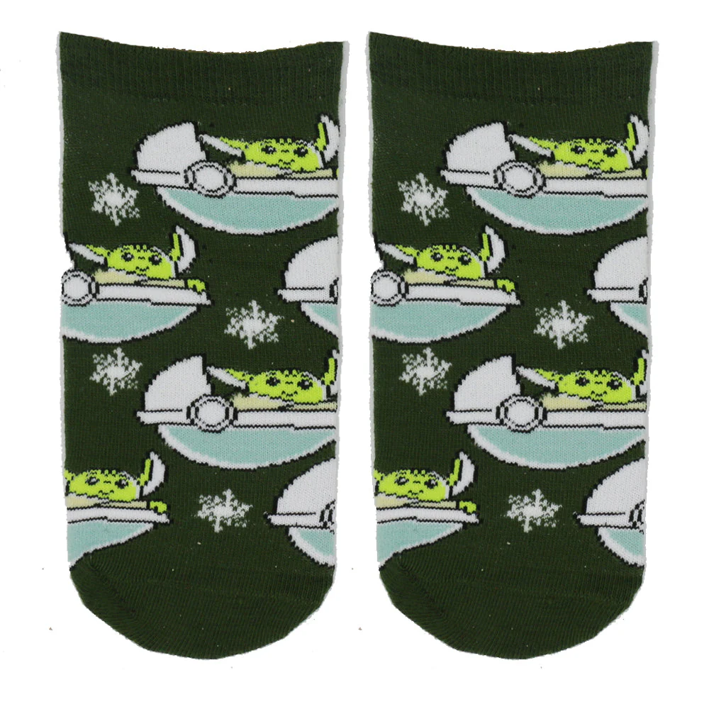 STAR WARS BABY YODA RED ANKLE SOCKS