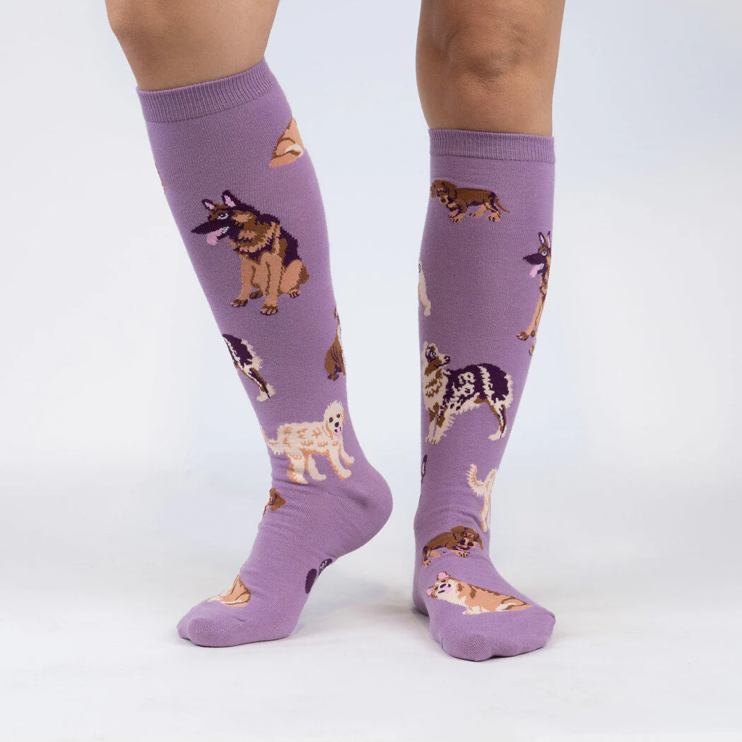 STAY PAWSITIVE KNEE HIGH SOCKS