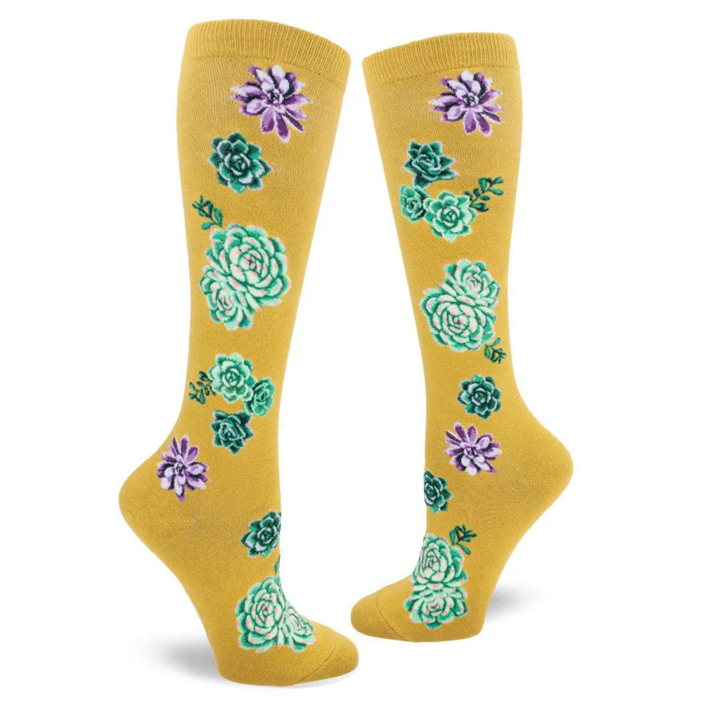 SUCCULENT PLANTS KNEE HIGH SOCKS