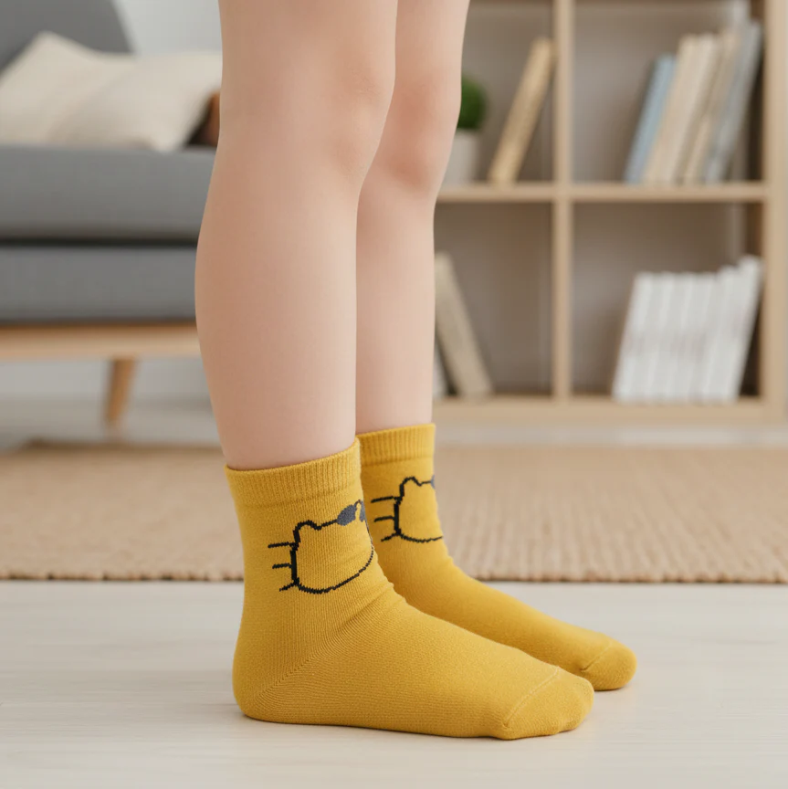 SUNNY KITTY FACE ANKLE SOCKS