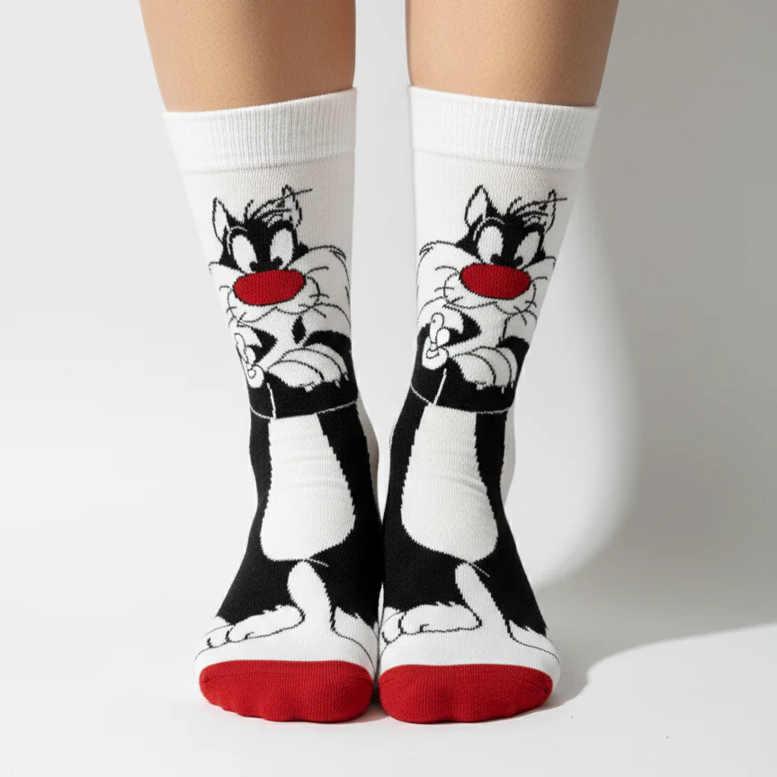 SYLVESTER CREW SOCKS