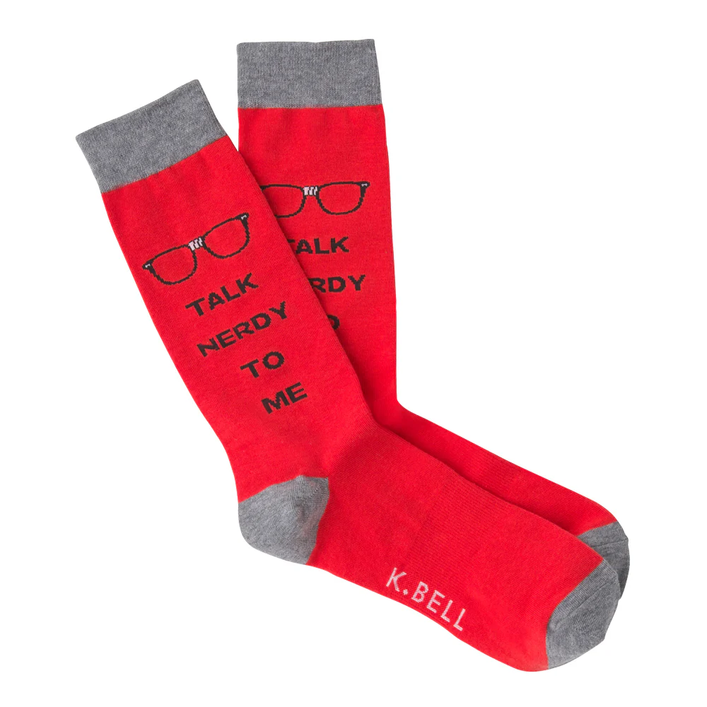 TALK NERDY TO ME SOCKS