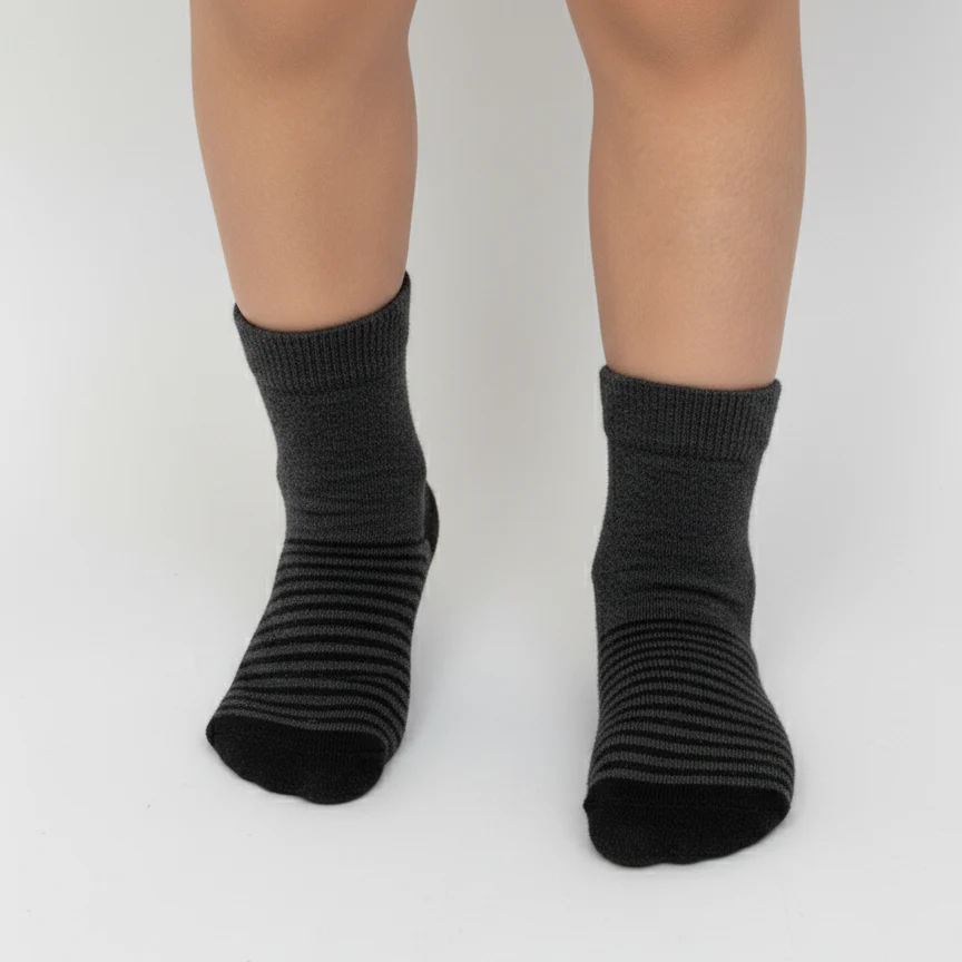 TARTINE ET CHOCOLAT GREY COTTON BABY SOCKS 7-10 YRS