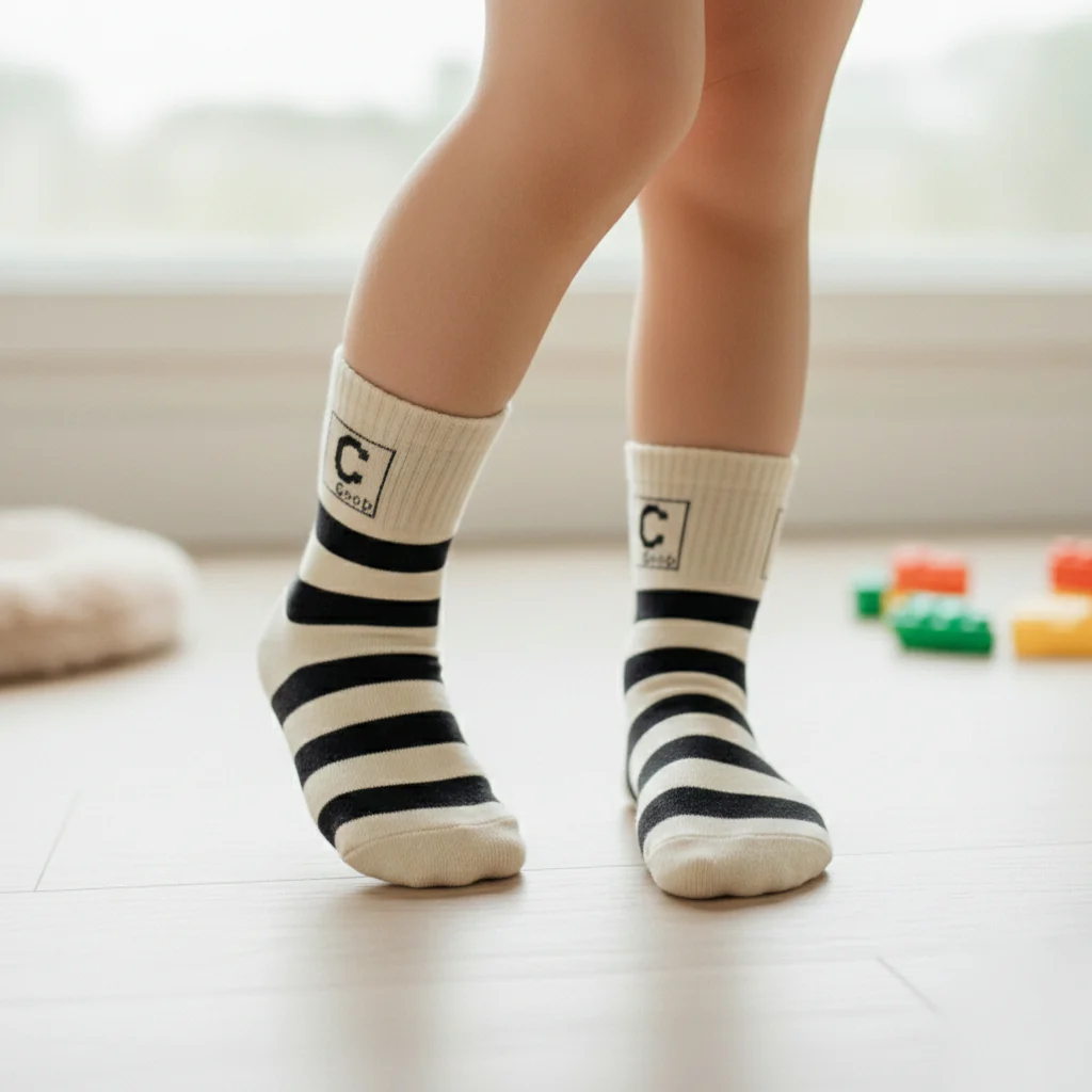 THE MONOGRAM STRIPE SCHOOL SOCKS (2 - 5 YRS)