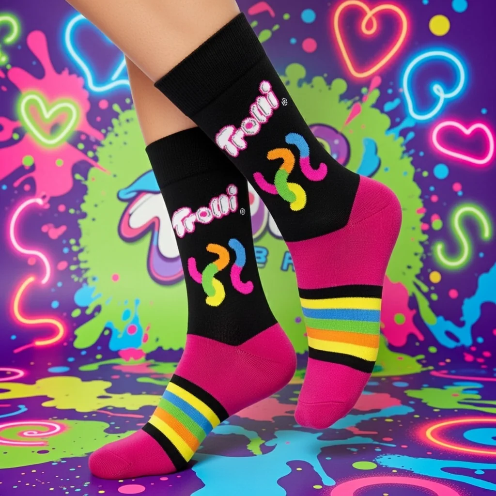 TROLLI® SOUR BRITE NEON CREW SOCKS