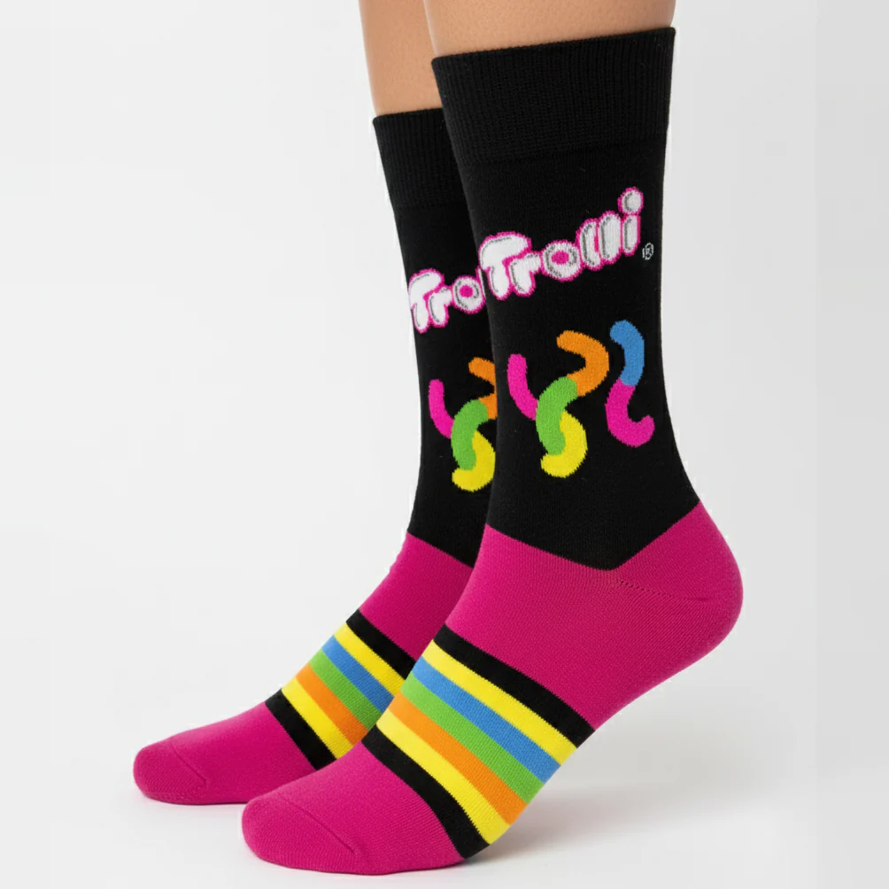 TROLLI® SOUR BRITE NEON CREW SOCKS - Image 2