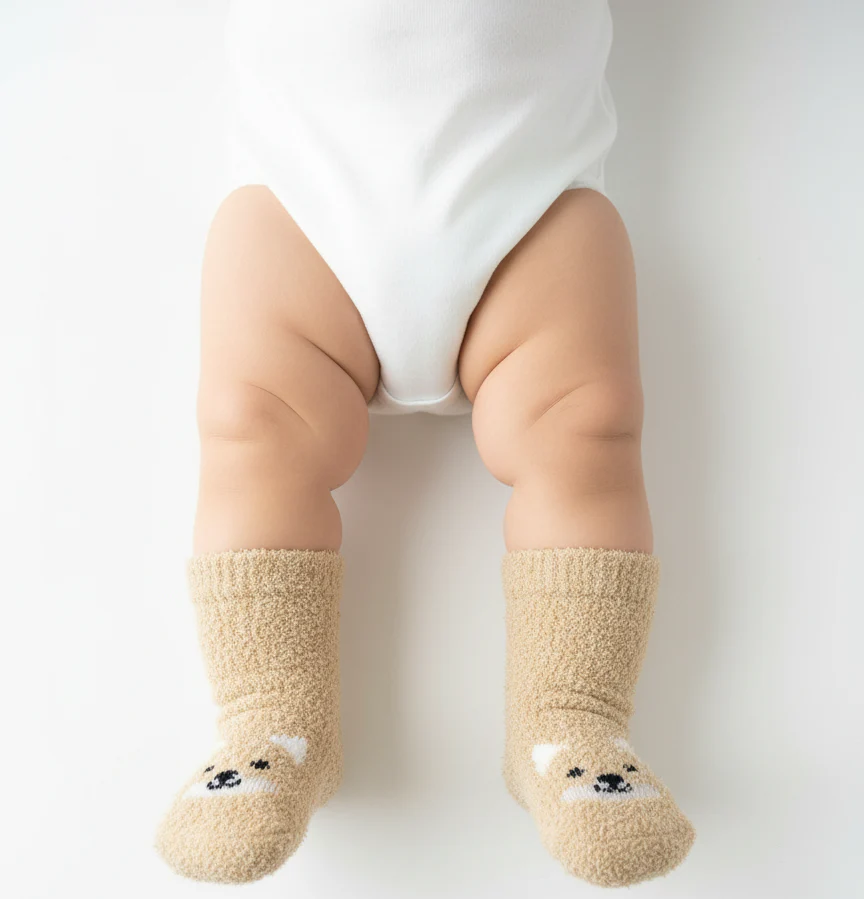 WARM & WOOFY FACE SOCKS (0-2 YRS)