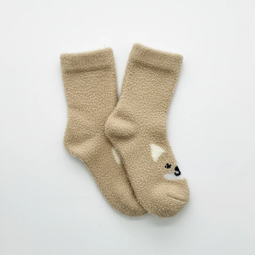 WARM & WOOFY FACE SOCKS (0-2 YRS) - Image 2