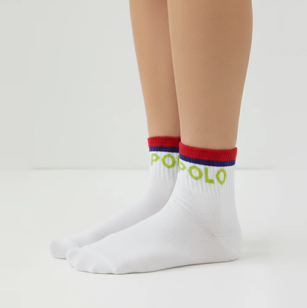 WHITE PREMIUM USPA ANKLE SOCKS 7-10 YRS