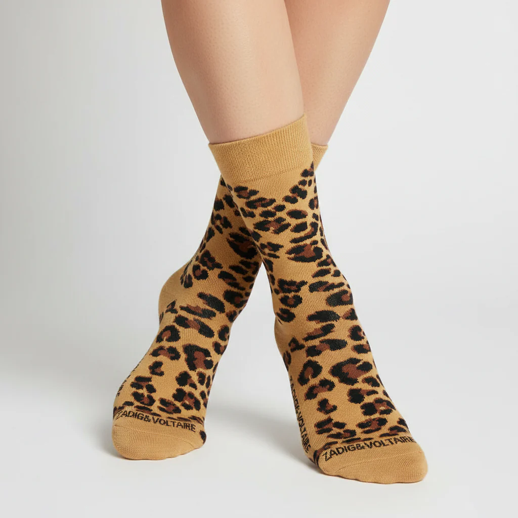 WILD CAT LEOPARD PRINT CREW