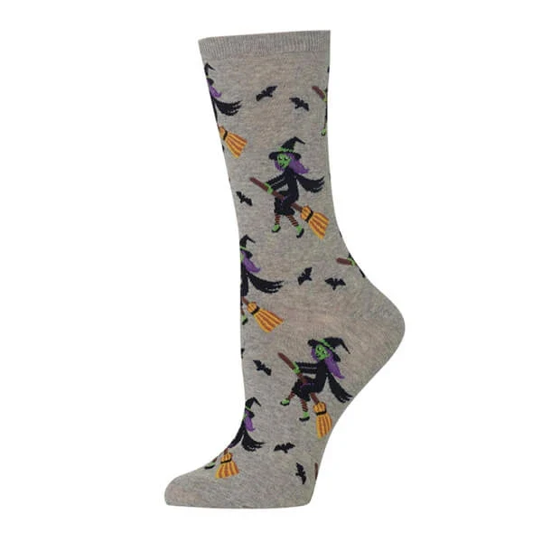 WITCH ON BROOM SOCKS - Image 2