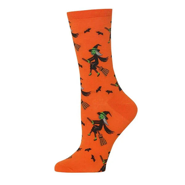 WITCH ON BROOM SOCKS - Image 3