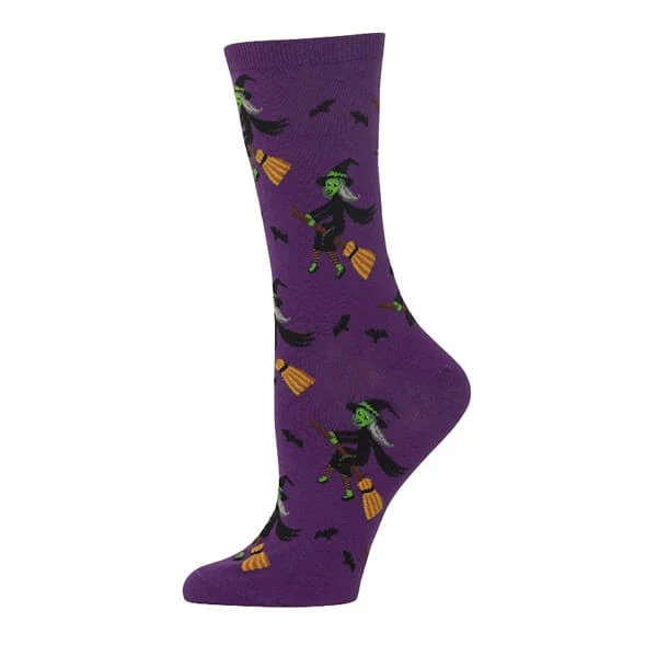 WITCH ON BROOM SOCKS - Image 4