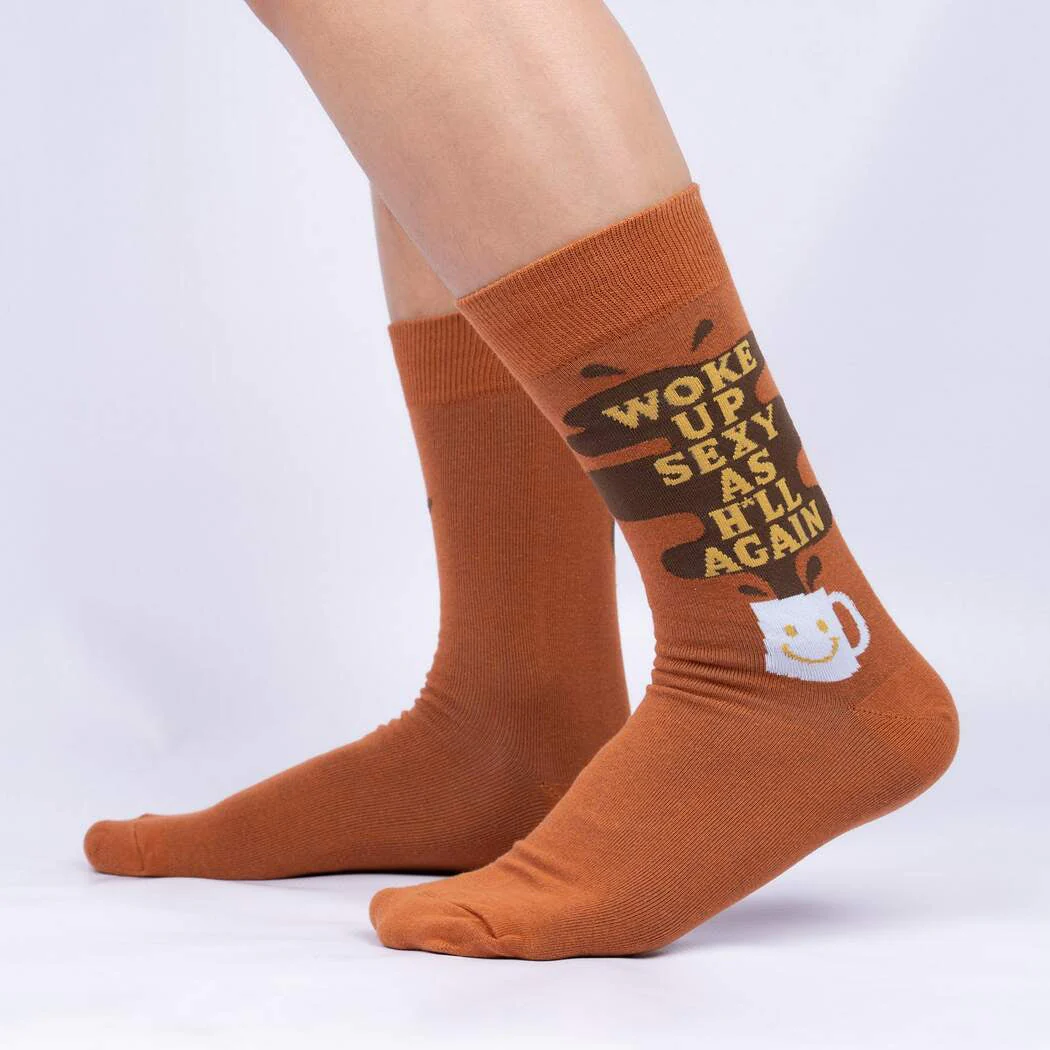 WOKE UP SEXY AS H*LL AGAIN SOCKS